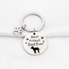 BNQL Pitbull Dog Dad Gifts Best Pitbull Dad Ever Keychain