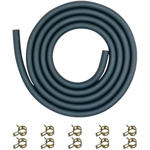 STRONGTHIUM 1/4 Gas Fuel Line Hose Set with 10 Pieces