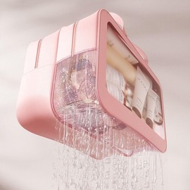 PVC Quick-Dry Mesh Beach Bag for Swimming & Bath Mesh Pink/Large