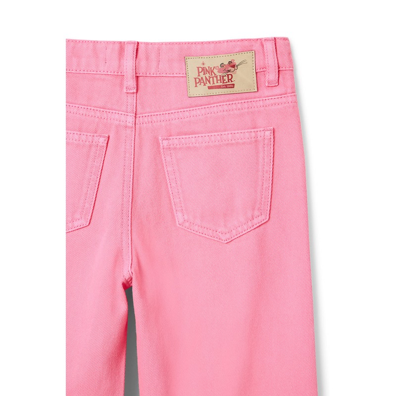Desigual Girls' Denim Pink Panther Jeans, red