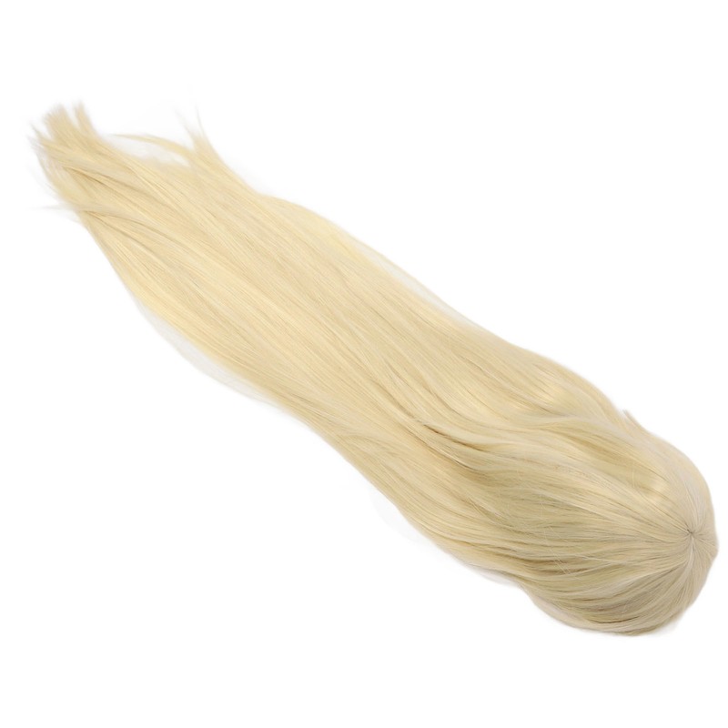 Women Long Blonde Wig with Bangs Synthetic Secure Fit Heat