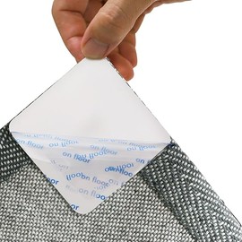 16PCS Rug Pad Grippers for Hardwood Floors, Double Sided Reusable Anti-Slip Carpet Tape Stickers for Area Rugs, Non-Slip Rug Pads Keep Rugs in Place