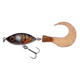 Abu Garcia Svartzonker McMio Pike & Muscle Fishing Lure - Floating Jerkbait for Freshwater Predatory Fish - Ideal for Pike, Shell, Zander and Bass - Realistic 3D Design Real Pike 18cm