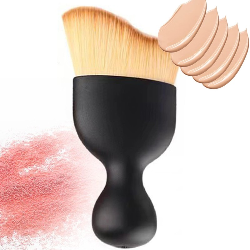 Tan Brush,Tanning and Makeup Brush Face Brush Angled Flat Foundation