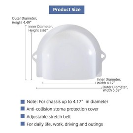 soknazq Ostomy protection cover, ostomy driving protector, ostomy hidden protection without compression, anti-collision working motion driving protective cover, necessary supplies for ostomy