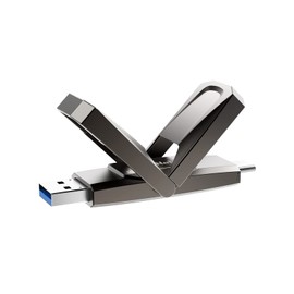 Netac External SSD 256 GB USB3.2 Gen2 Compatible with Type C & Type A 550 MB/s Read Speed Ultra Small Zinc Alloy Housing 50g Low Temperature Operation, Scratch Resistant Portable SSD, Gunmetal, 5