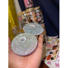 RHINESTONE BAMBOO LID- CHOICE SIZE AND COLOR