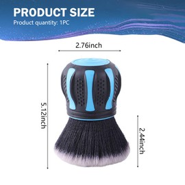 Merdege Car Interior Brush, Soft Bristles with Storage Rack, Car Beauty Tools, Car Detailing Brush Kit, Suitable for Most Cars (Blue)