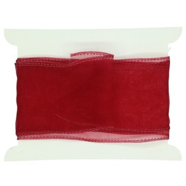 Truly Madly Deeply Red 60mm Wide Wired Organza Ribbon. Great for Birthday Decoration, Gift wrap, Christmas Ribbon, Wreath Making Supplies, DIY Crafting, Cut to Custom Lengths (max 20 Metres)