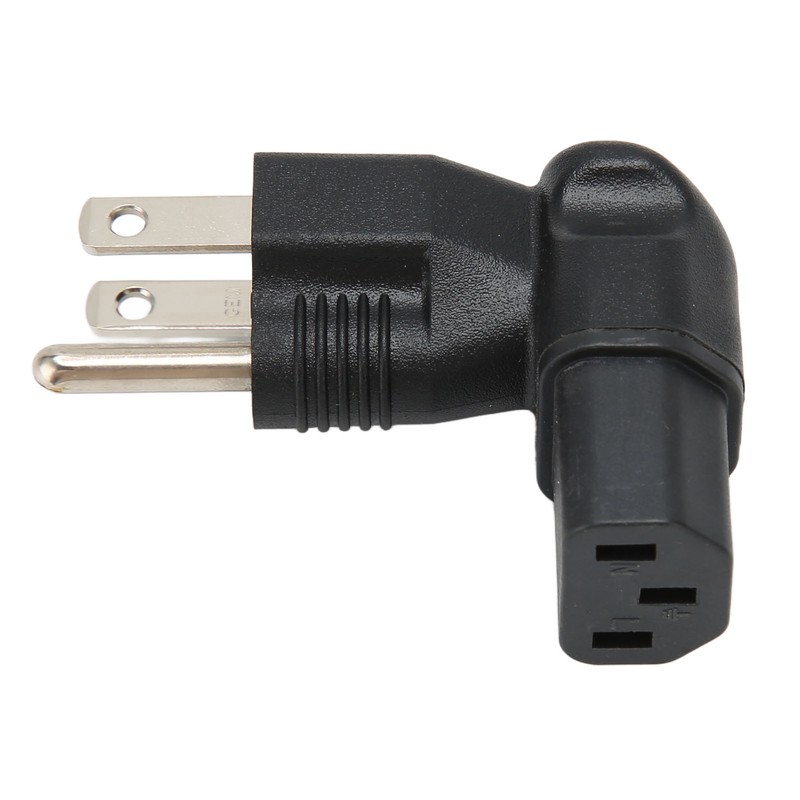 4pcs for NEMA 5‑15P to IEC320 C13 Converter 90 Degree