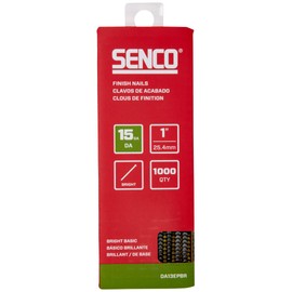 SENCO DA13EPBR 1" 15 Gauge, Bright Finish Nails, 1,000 Count Pack