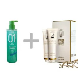 1 Amos Pure Smart Cool Shampoo + 2p Hand Cream / 아모스 퓨어 스마트 쿨 샴푸 1개 + 핸드크림 2p