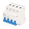4P Miniature Circuit Breaker DIN Rail Mount Low Voltage Overload