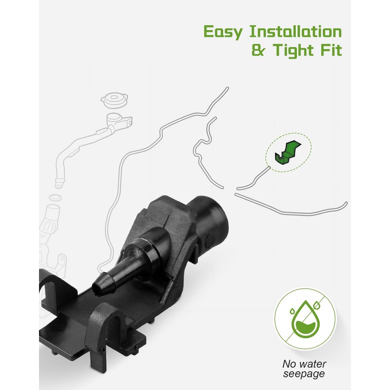 Windshield Washer Nozzles Fit for Front Honda Civic 2016 2017