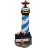 18" Solar Lighthouse with Rotating Beacon,Big Solar Powered Lighthouse,Outdoor Lighthouse