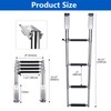 Marinebaby Heavy Duty Boat Telescopic 4 Step Ladder,Stainless Steel Swim