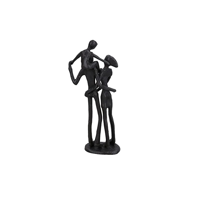 AB Tools Family of 3 Piggy Back Silhouette Figurine Statue