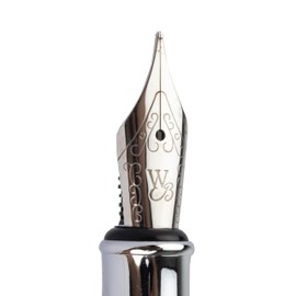 Wordsworth & Black Erudite Spare Nib - Medium Nib (Chrome Accent) - 1 Piece Paper Box Packaging
