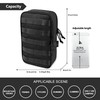 Mardingtop Molle Tactical Belt Bag, Multi-Chamber Tool Bag for Outdoor