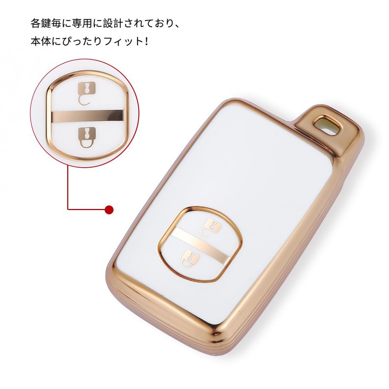 Kinotaka TPU Smart Key Case for Toyota, Prius 30 Series,