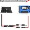 2PCS 1FT Solar Panel to SAE Adapter Cable - 10AWG