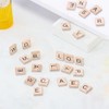 100 PCS Wood Letter Tiles Wooden Tiles