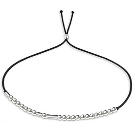 Suyi Morse Code Bracelet Gift for Best Friend 925 Sterling Silver Beads on Silk Cord Jewelry for Women Girls Birthday Best Wishes