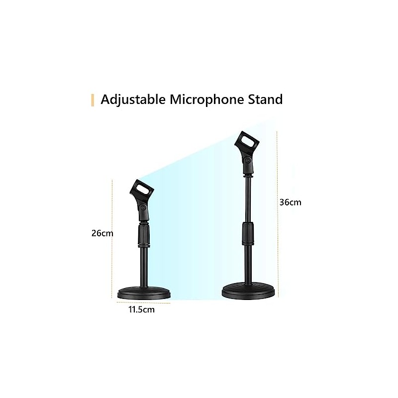 Soporte de MicróFono Ajustable de Escritorio, Computadora para Micrófono con