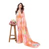 MAHEK Fab - Sari indio para mujer, diseño de georgette