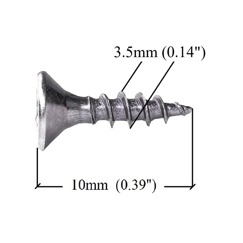 LLB Box of 1000pcs 10mm screws M3 Self-Tapping Wood Screw