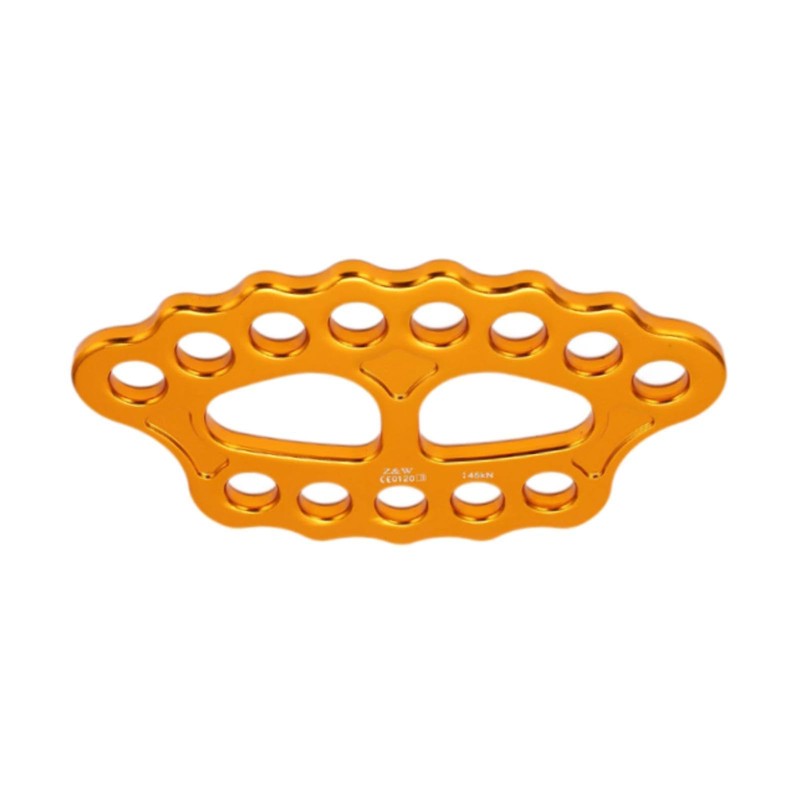 Perfeclan Climbing Rigging Plate,Aluminum Alloy,Sturdy,for Even Load Portable 15 Holes