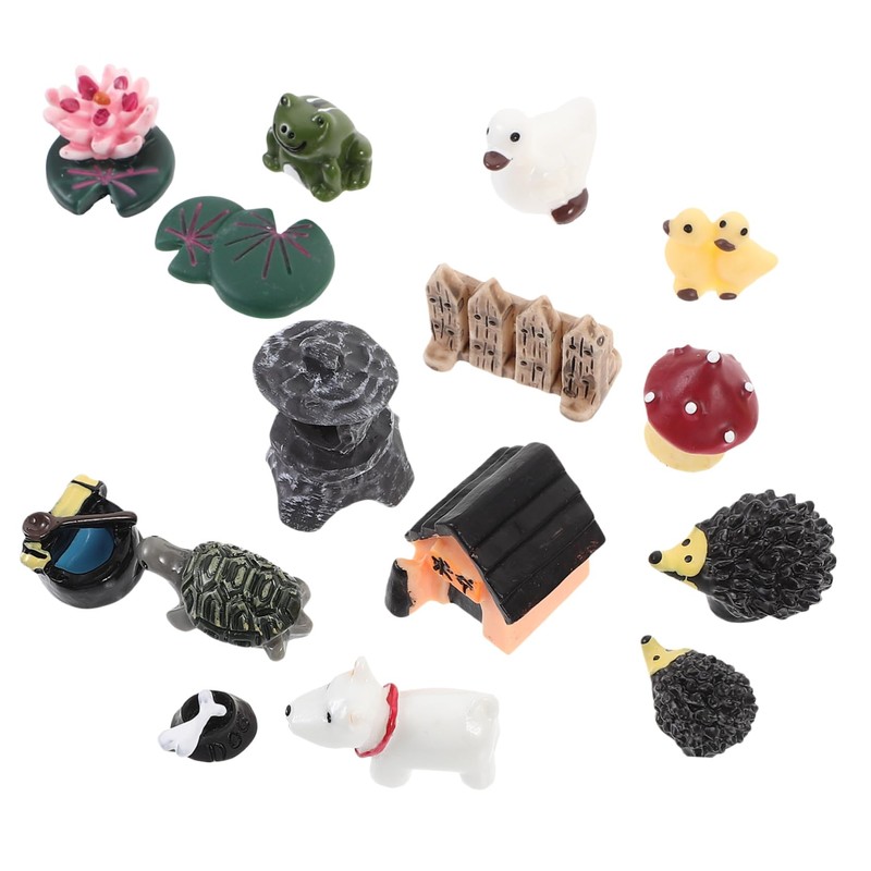 Totority 15 Sets Realistic Animal Figurines Creative Animal Models for