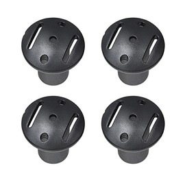 JAWSEU Tent Pole Cap, Camping Tent Pole Protection Cap, 4 Pieces ABS Cover Pole for Boats, ABS Anti-Burst Front or End Cap for Camping and Backpack Tent Boat