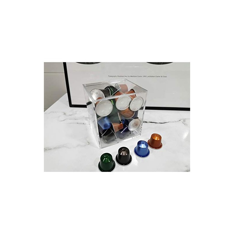 Dcasa Plexiglass Capsule Holder for Nespresso or Dolcegusto