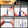 Canitu 17Pcs Colorful Self Centering Drill Bit Set 1/4" Hex