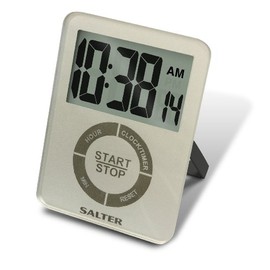 Salter Silver Glass Electronic Timer