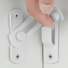 Wocoe 3 Packs Matte White 90° Flip Latches,Premium Right Angle Gate Latches for Enhanced Privacy and Security on Sliding Barn Doors,French Doors,Closets,and Wine Cabinets