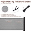 SUNNY GUARD 2.5/2.6/3/3.3/4/5/6/8 Balcony Privacy Screen Fence, Apartments Railing, Heavy