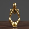 YUERVIEW Thinker Statue Decor, Abstract Resin Sculpture – Modern Art