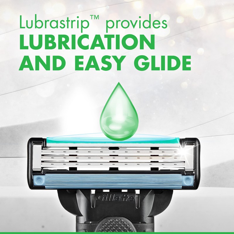 Gillette Mach3 Sensitive Razors for Men, Men’s Disposable Razors, Pivoting