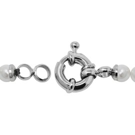 inSCINTILLE Women's Pearl Necklace Stainless Steel | Men's Pearl Necklace in Various Colours and Sizes | Gift Box Included, Stainless Steel Stainless steel Mother_of_Pearl, Pearl