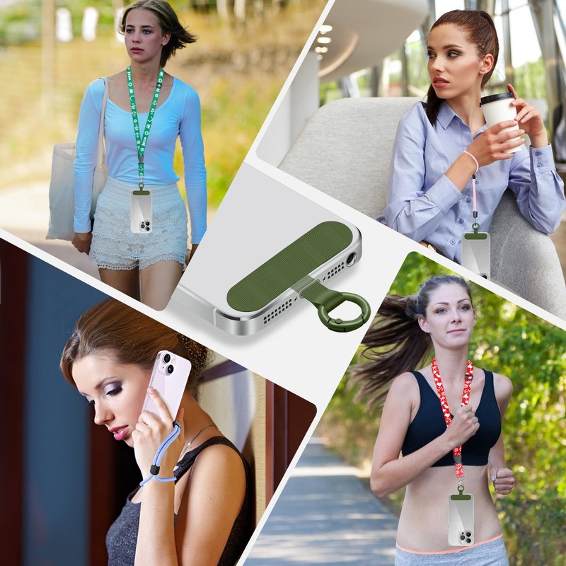 Hovmwey Phone Tether Tab, 2 Pack Cell Phone Lanyard Patch