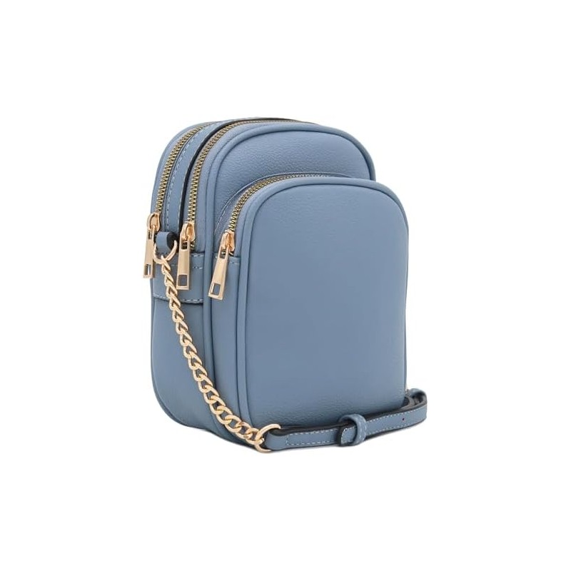 FashionPuzzle Multi Pocket PU Leather Casual Medium Crossbody Bag with