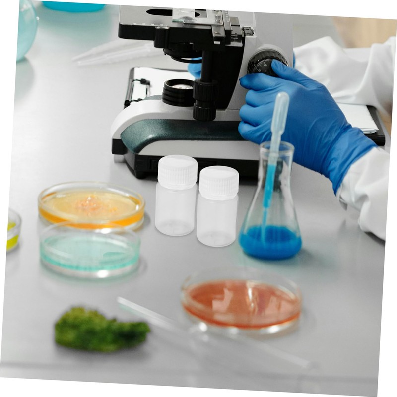Cabilock 6Pcs Transparent Bottles High Temperature Resistant Sample Containers Leak