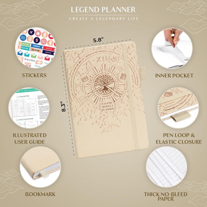Legend Budget Planner – Financial Organizer Book. Money Account &