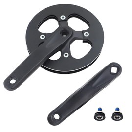 MEGHNA 1-Speed 170 mm Crankset Bicycle Crankset Aluminium Crankset 42T for MTB/City Bike/City Bike/Women's Bicycle