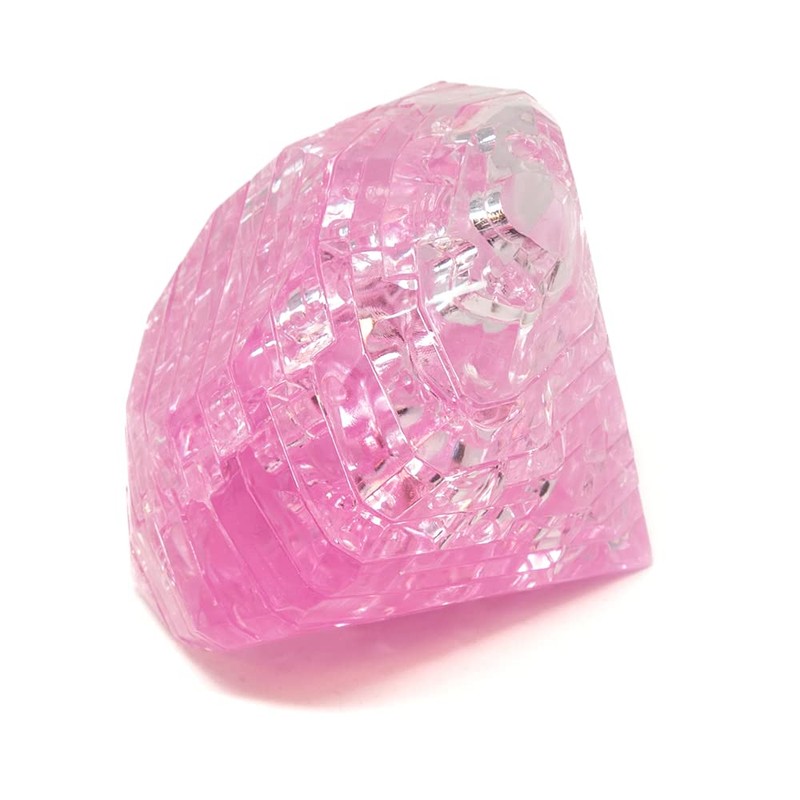 3D Crystal Puzzle - Diamond (Pink): 43 Pcs
