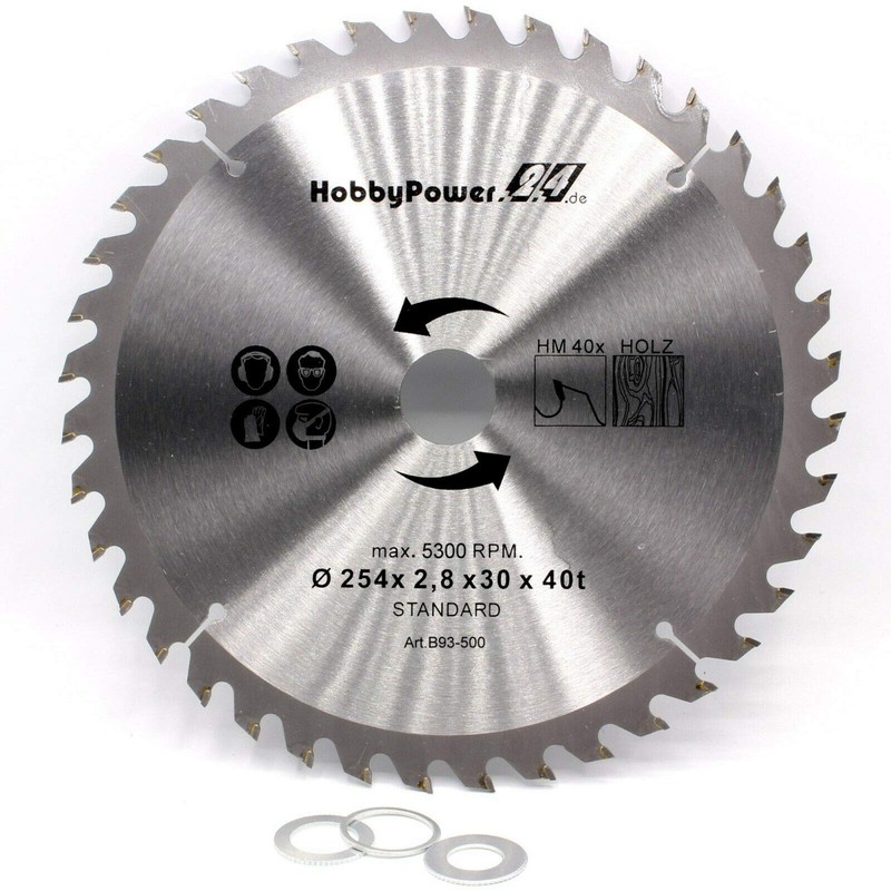 Circular Saw Blade 254 x 30 mm 40 Teeth Ideal