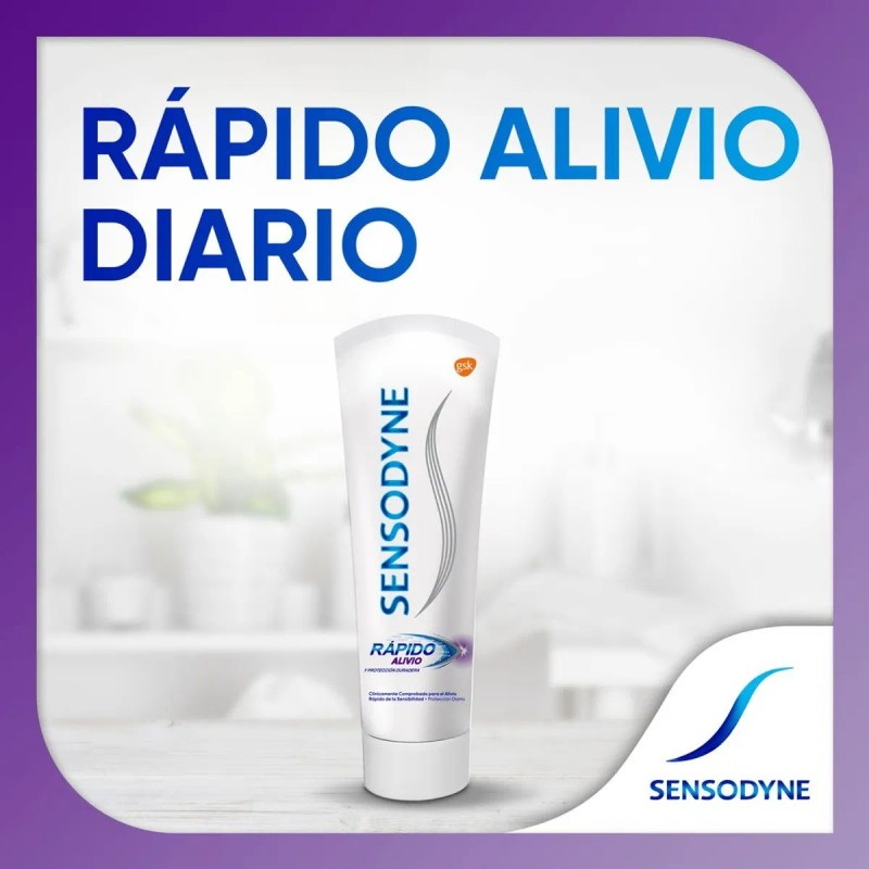 Pasta de Dientes Sensodyne Rápido Alívio y Protección Duradera Pasta