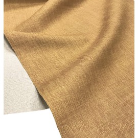 A-Express Soft Plain Linen Look Fabric Curtains Bag Designer Clothing Material Dressmaking Upholstery 145cm Wide - Half Metre 50cm x 145cm Sand